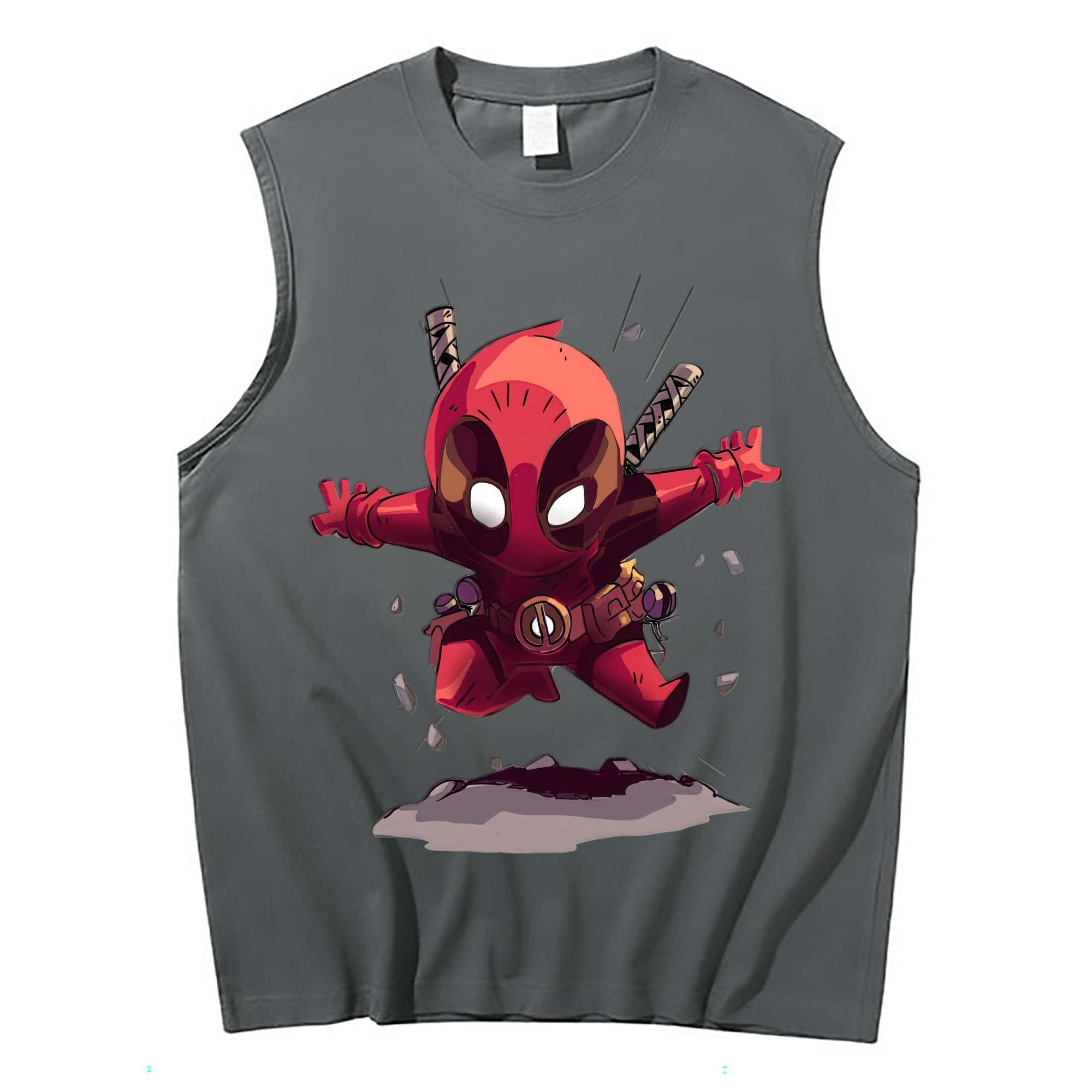 （画像用） Deadpool デッドプール コットン100％タンクトップ（フロントプリント）